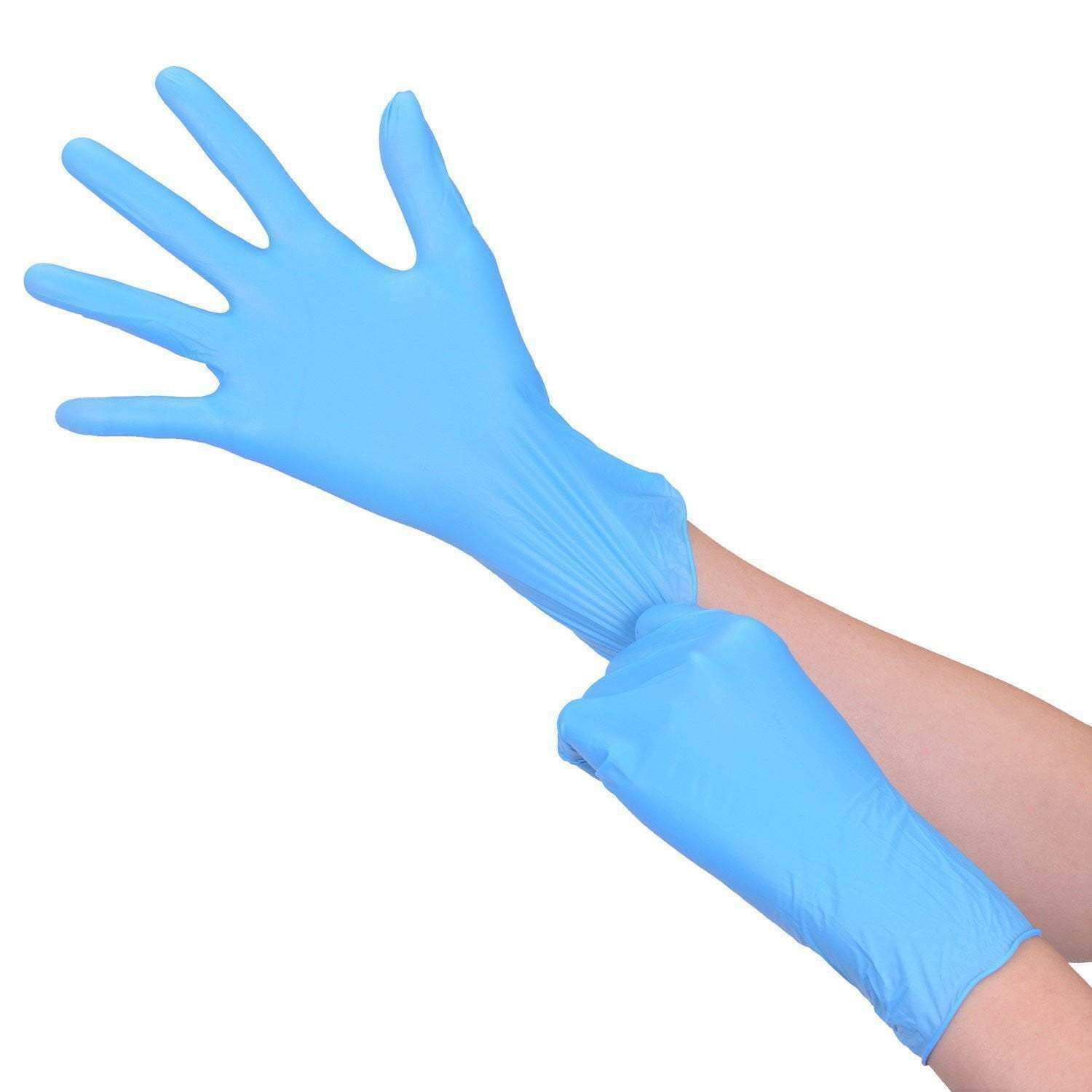 Stretch Vinyl General Purpose Gloves, Powder Free, Blue