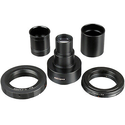 Amscope Canon & Nikon Slr/dslr Camera Microscope Adapter 2x Magnification