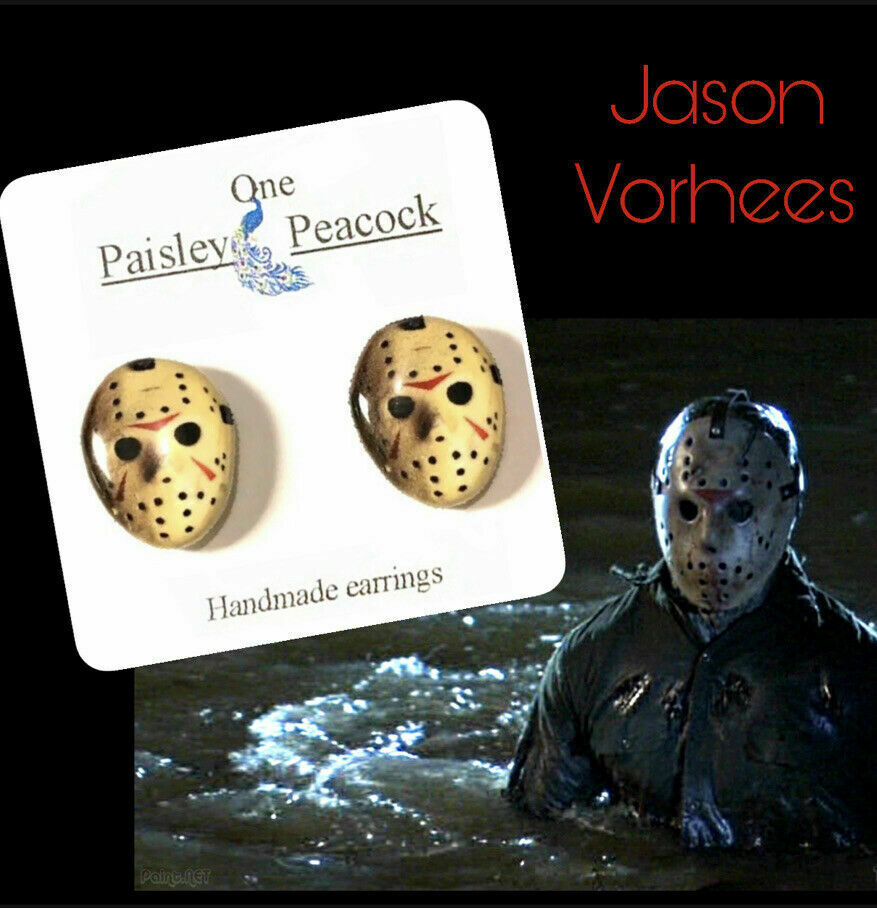 Horror Movie Earrings Jason, Michael, Jigsaw, leatherface, Freddy your choice