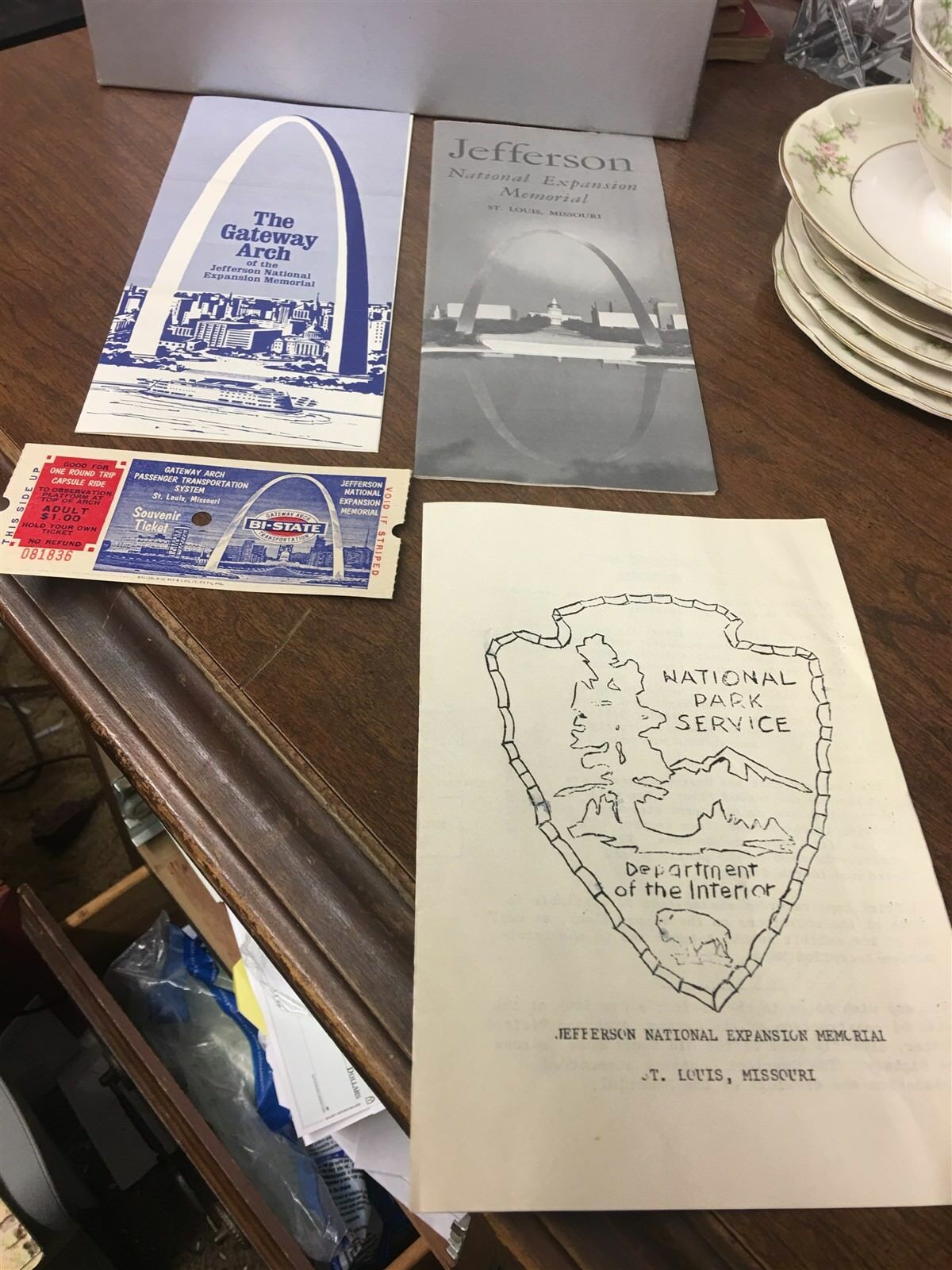 1960's The Gateway Arch, Jefferson National Expansion Memorial Brochures,Ticket