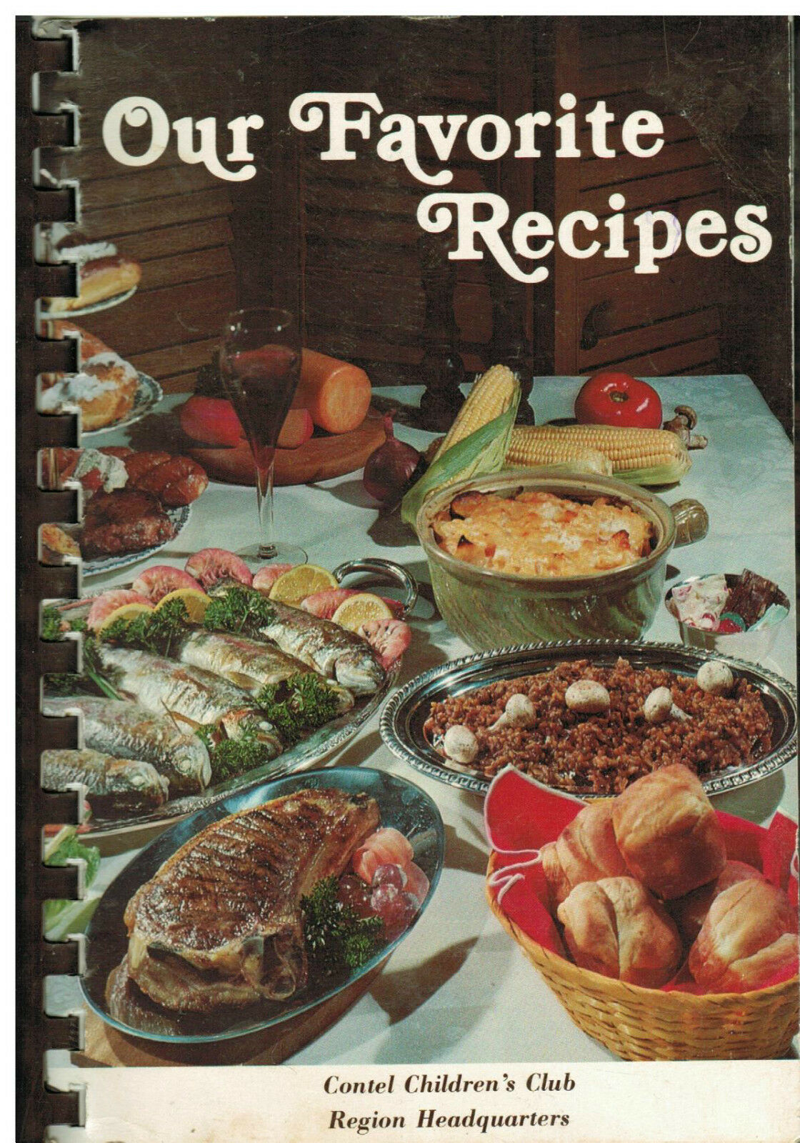 * St Louis Mo 1987 Vintage * Contel Children's Club Cook Book *employees Recipes