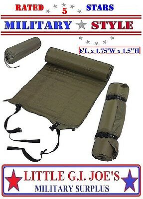 Military Style Self Inflate Sleeping Mat 6' Inflatable Camping Sleep Pad 4423