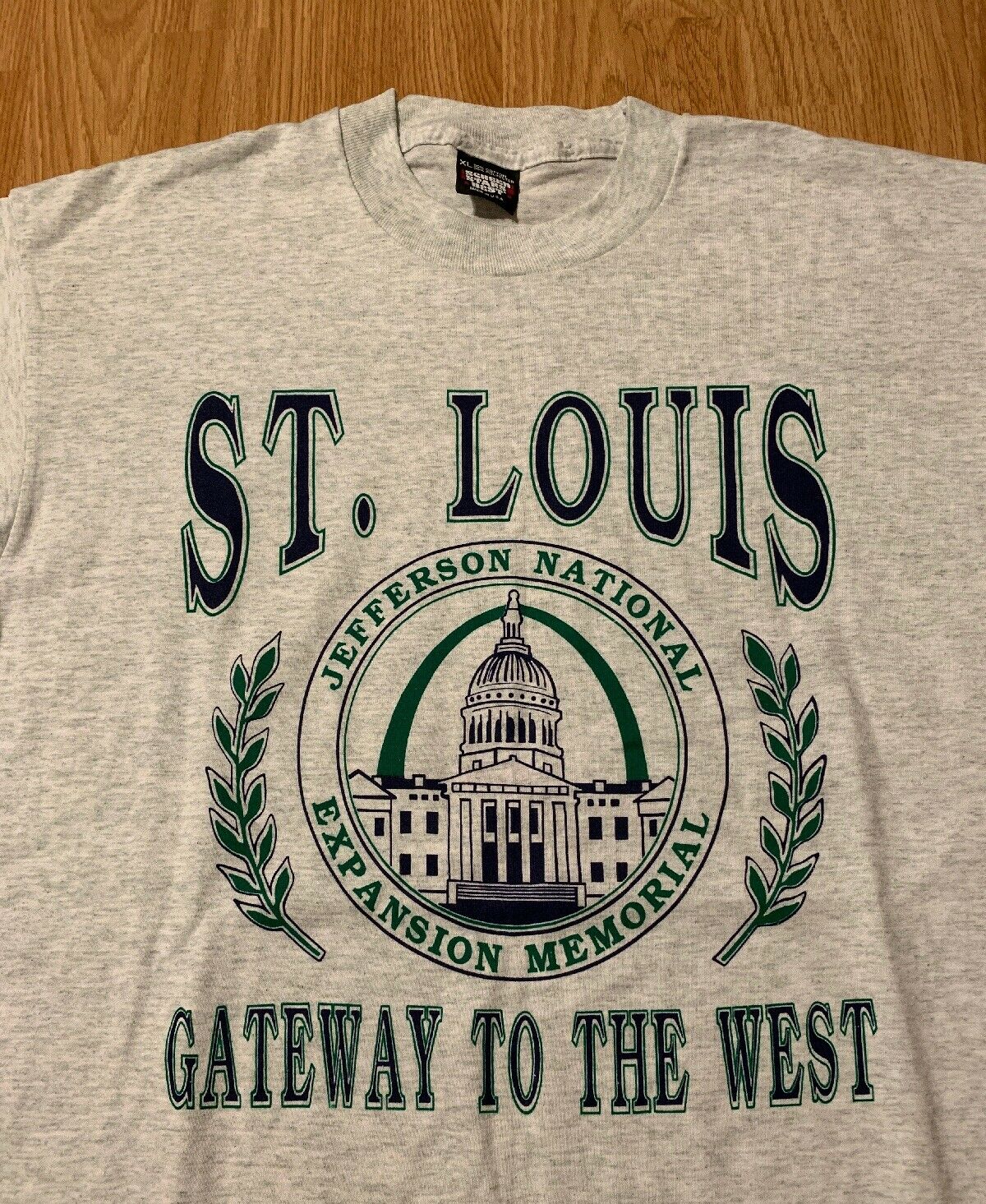 Vintage 90s St. Louis Jefferson National Expansion Memorial T-Shirt Size XL NEW