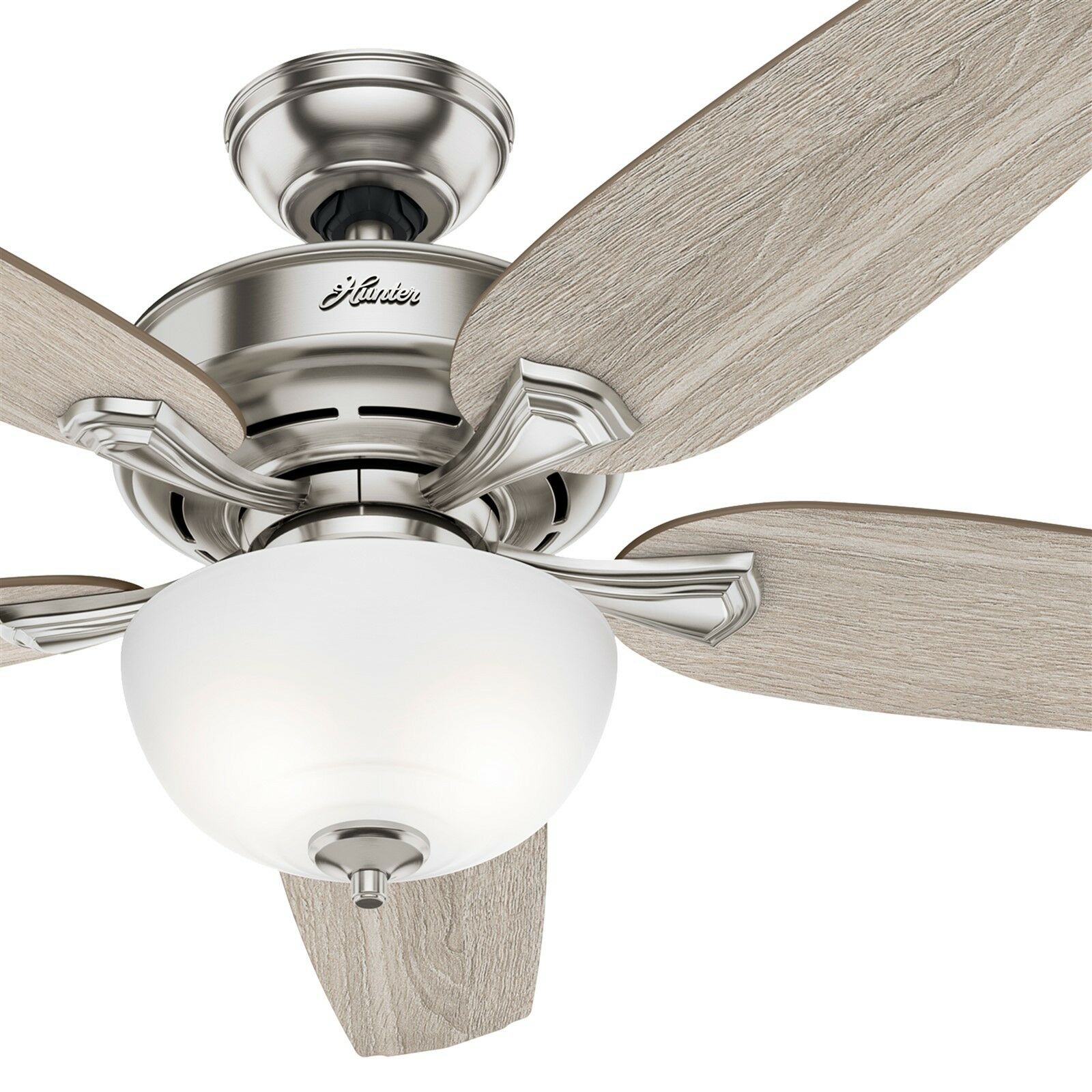 Hunter Fan 54 Inch Casual Brushed Nickel Ceiling Fan W Light And Remote Control
