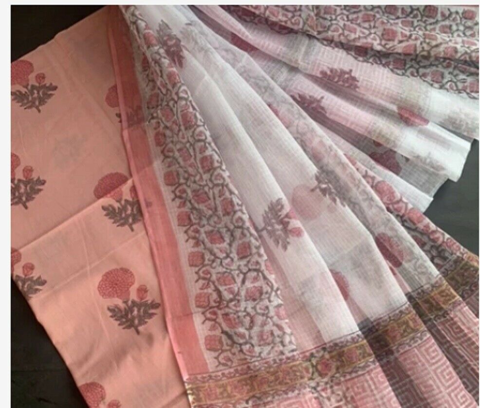 Chapai Handloom Cotton Sets With Doriya Dupatta 3pc Casual Wear Cotton Dupattas