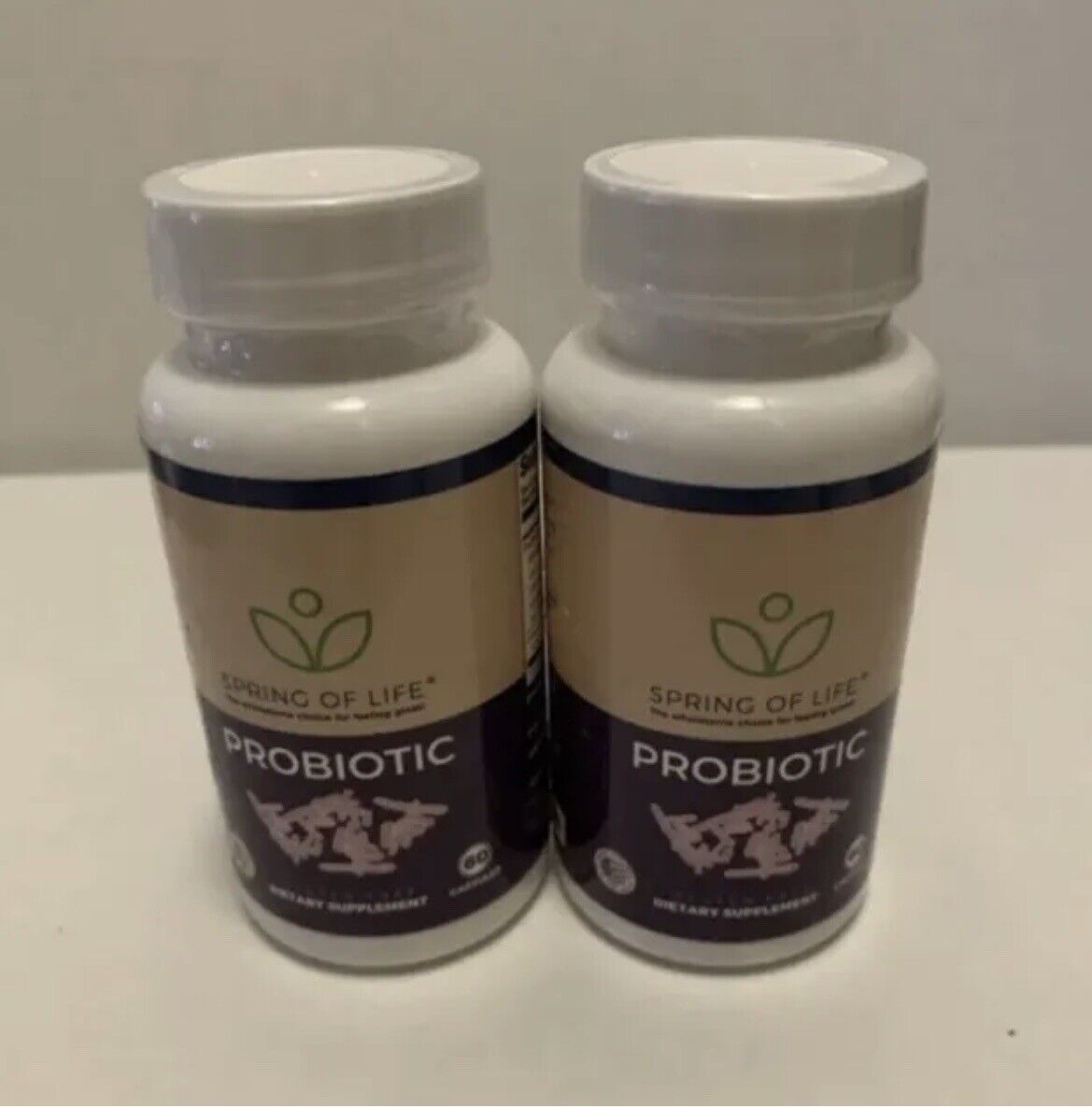 Spring of Life Probiotic (60 capsules Each) (Set Of 2) Exp Date 04/2023