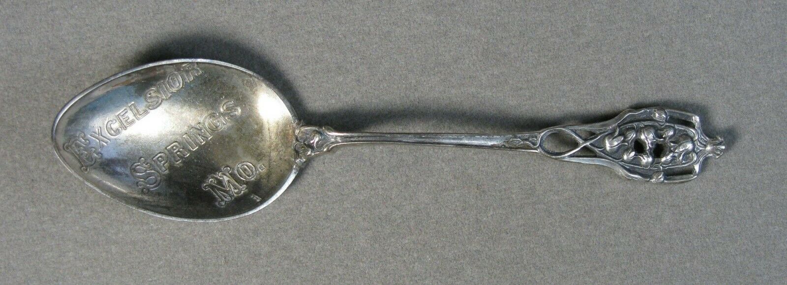 Vintage Sterling Silver Excelsior Springs MO Souvenir Spoon 3 1/2