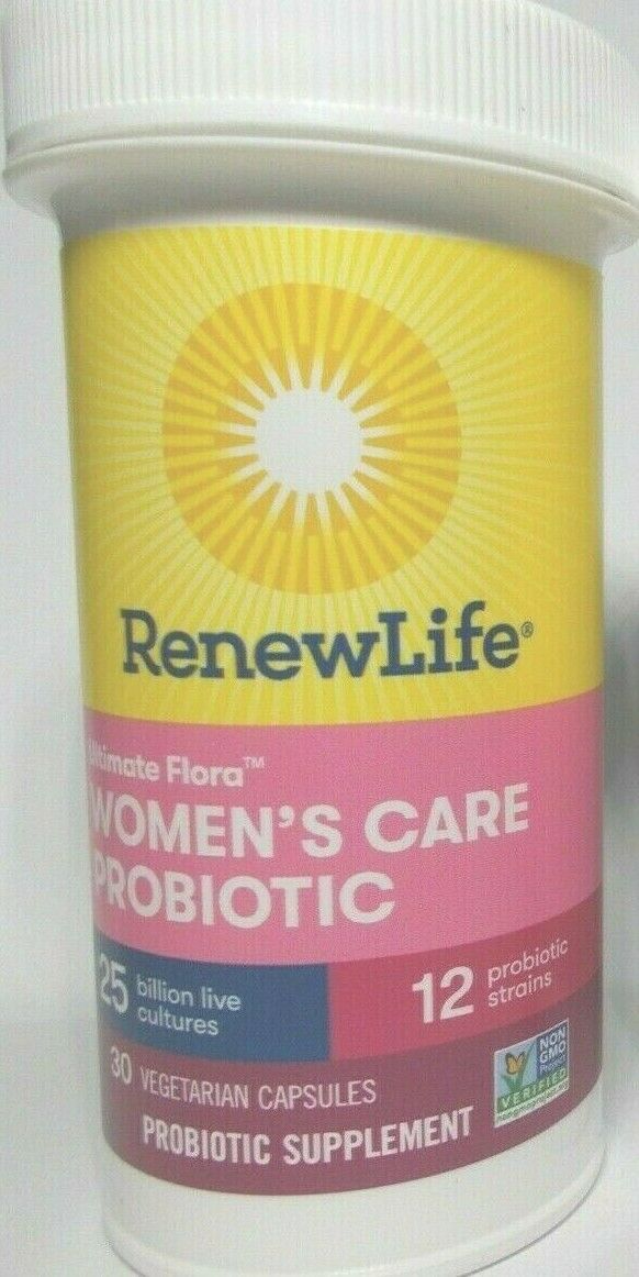 Renew Life Ultimate Flora Womens Care Probiotics 25 Billion 12 Strains 6/22 Seal