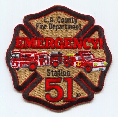 Los Angeles County Fire Department Station 51 Patch California CA Emergency!
