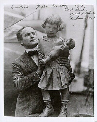8x10 Photo of Houdini & Houdini's Niece. Autographed!!