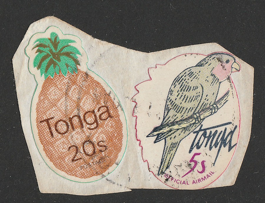 Tonga 1980 Official Airmail Bird 5s Self-adhesive, Redrawn No Foliage.